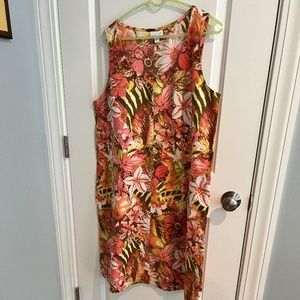 J Jill linen sleeveless summer dress. XL TALL